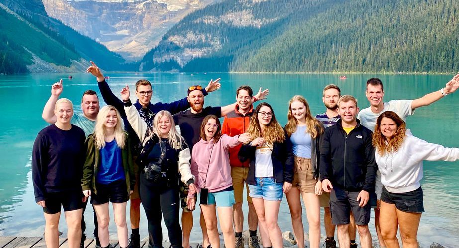 Lake Louise groepsfoto Lake Louise groepsfoto